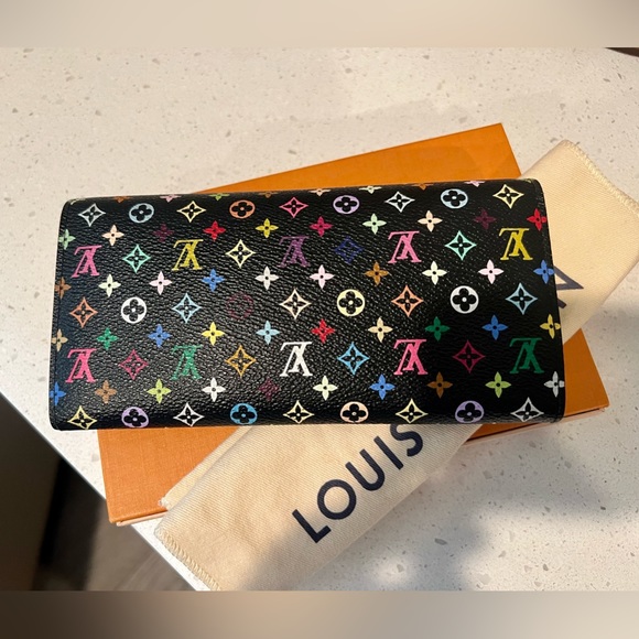 Louis Vuitton▪️RARE Multicolor full size Continental Sarah wallet - Picture 3 of 12